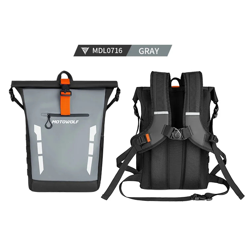 Motorcycle Gear Backpack - Motowolf Waterproof Motorcycle Backpack Durable Motorcycle