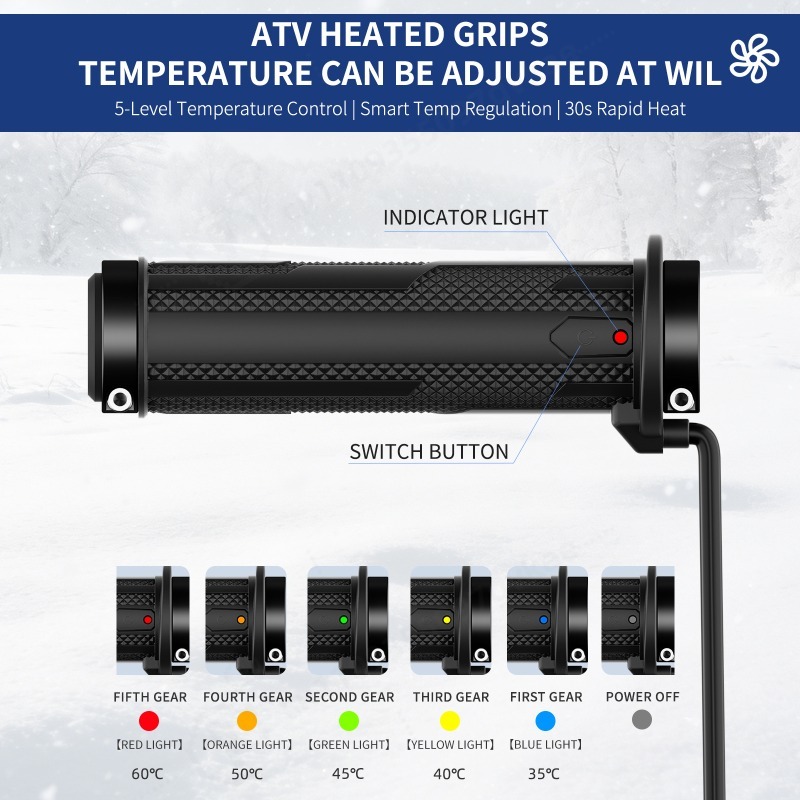 A3 ATV Heated Hand Grips 4th G - огляд і ціна Handlebar Grip Heated