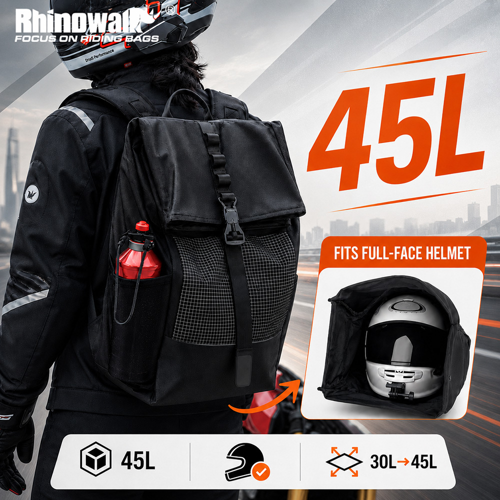 Rhinowalk Motorcycle Helmet Ba - огляд і ціна Motorcycle Gear Backpack